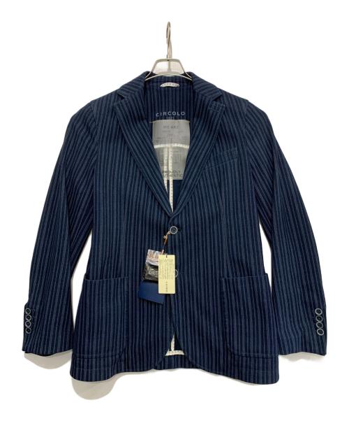 CIRCOLO 1901（チルコロ1901）Circolo 1901 (チルコロ1901) テーラードジャケット ネイビー サイズ:46 未使用品の古着・服飾アイテム