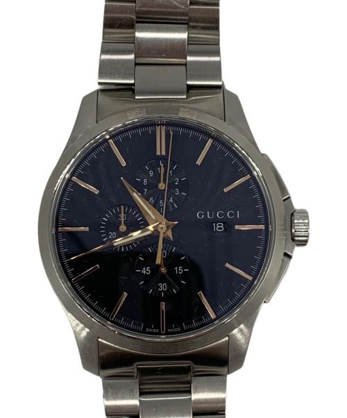 GUCCI（グッチ）GUCCI (グッチ) クロノグラフ ブラックの古着・服飾アイテム