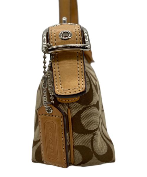 COACH（コーチ）COACH (コーチ) ワンショルダーバッグ ブラウン×ベージュの古着・服飾アイテム