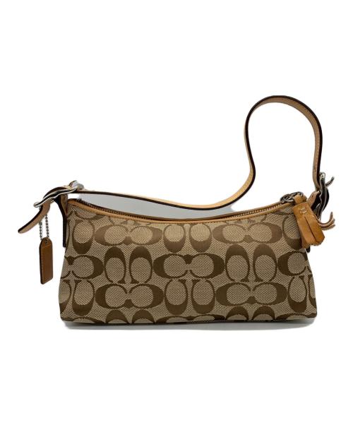 COACH（コーチ）COACH (コーチ) ワンショルダーバッグ ブラウン×ベージュの古着・服飾アイテム