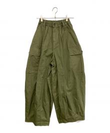 HARVESTY（ハーベスティー）の古着「サーカスカーゴパンツ」｜オリーブ