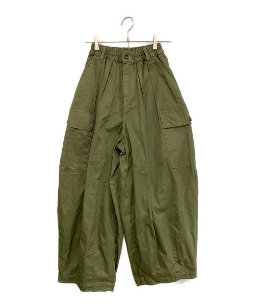 HARVESTY（ハーベスティー）HARVESTY (ハーベスティー) サーカスカーゴパンツ オリーブ サイズ:1の古着・服飾アイテム