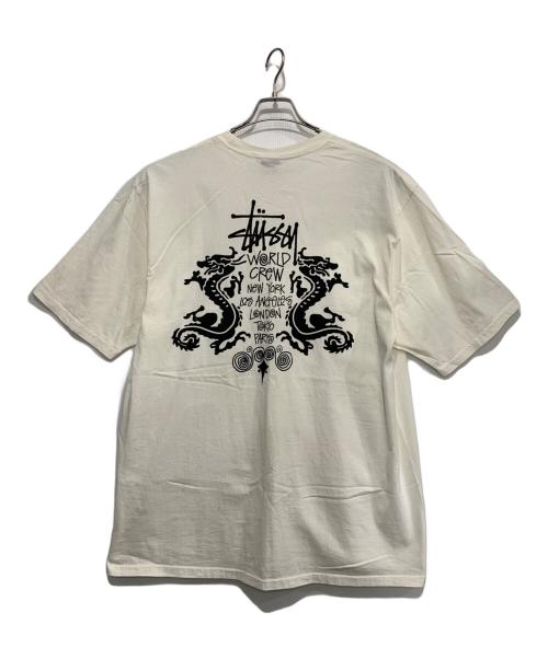 stussy（ステューシー）stussy (ステューシー) 半袖カットソー ホワイト サイズ:XLの古着・服飾アイテム