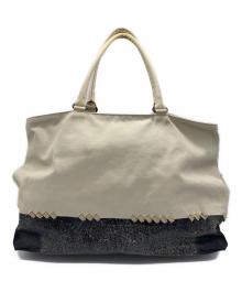 BOTTEGA VENETA（ボッテガベネタ）の古着「ハンドバッグ」｜アイボリー