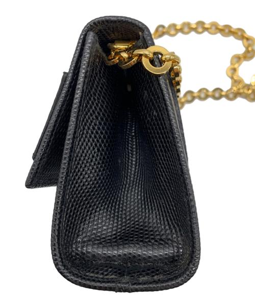 Salvatore Ferragamo（サルヴァトーレ フェラガモ）Salvatore Ferragamo (サルヴァトーレ フェラガモ) チェーンショルダーバッグ ブラックの古着・服飾アイテム