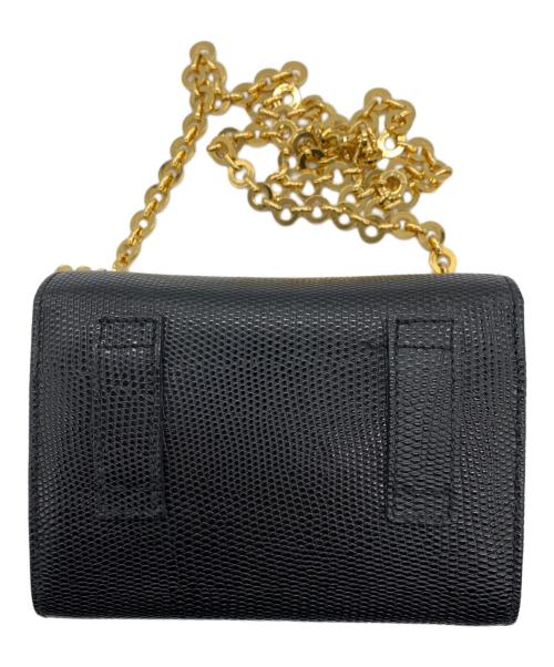 Salvatore Ferragamo（サルヴァトーレ フェラガモ）Salvatore Ferragamo (サルヴァトーレ フェラガモ) チェーンショルダーバッグ ブラックの古着・服飾アイテム