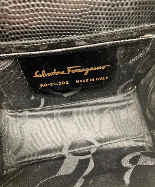 Salvatore Ferragamo（サルヴァトーレ フェラガモ）Salvatore Ferragamo (サルヴァトーレ フェラガモ) チェーンショルダーバッグ ブラックの古着・服飾アイテム