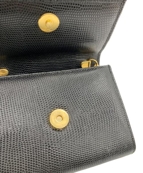 Salvatore Ferragamo（サルヴァトーレ フェラガモ）Salvatore Ferragamo (サルヴァトーレ フェラガモ) チェーンショルダーバッグ ブラックの古着・服飾アイテム