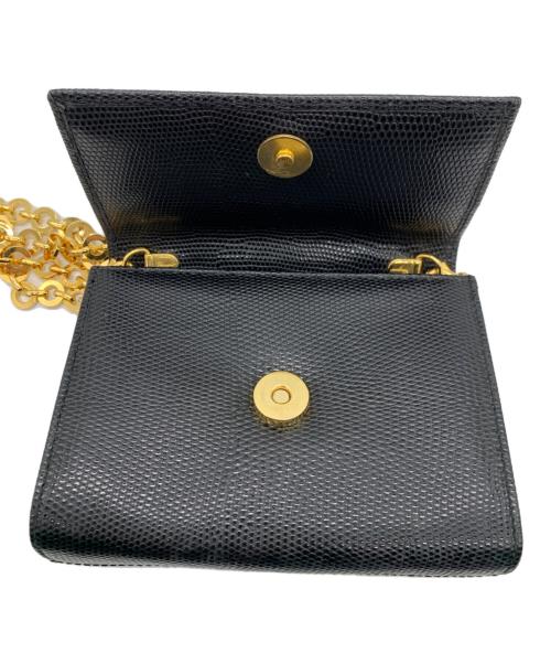 Salvatore Ferragamo（サルヴァトーレ フェラガモ）Salvatore Ferragamo (サルヴァトーレ フェラガモ) チェーンショルダーバッグ ブラックの古着・服飾アイテム