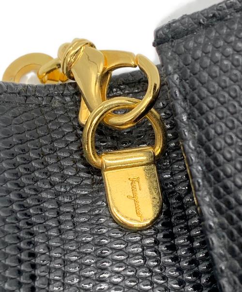Salvatore Ferragamo（サルヴァトーレ フェラガモ）Salvatore Ferragamo (サルヴァトーレ フェラガモ) チェーンショルダーバッグ ブラックの古着・服飾アイテム