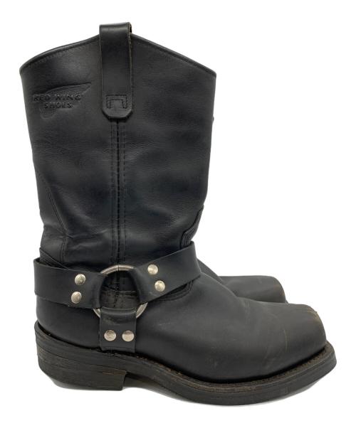 RED WING（レッドウィング）RED WING (レッドウィング) ハーネスリングブーツ ブラック サイズ:USA81/2の古着・服飾アイテム