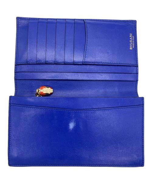 BVLGARI（ブルガリ）BVLGARI (ブルガリ) 長財布 ブルーの古着・服飾アイテム