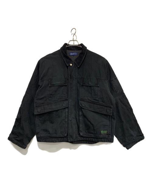 BoTT（ボット）BoTT (ボット) Canvas Work Jacket ブラック サイズ:XLの古着・服飾アイテム