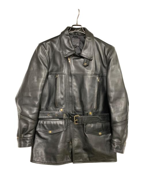 KADOYA（カドヤ）KADOYA (カドヤ) レザーコート ブラック サイズ:Lの古着・服飾アイテム