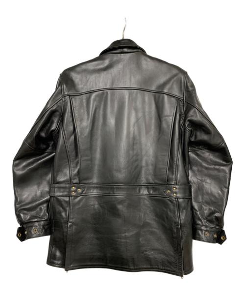 KADOYA（カドヤ）KADOYA (カドヤ) レザーコート ブラック サイズ:Lの古着・服飾アイテム