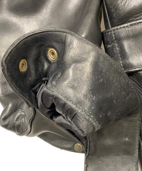 KADOYA（カドヤ）KADOYA (カドヤ) レザーコート ブラック サイズ:Lの古着・服飾アイテム