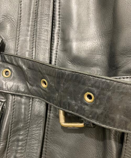 KADOYA（カドヤ）KADOYA (カドヤ) レザーコート ブラック サイズ:Lの古着・服飾アイテム