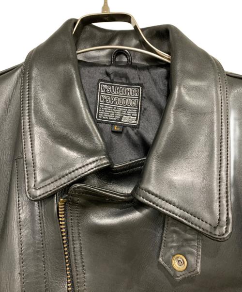 KADOYA（カドヤ）KADOYA (カドヤ) レザーコート ブラック サイズ:Lの古着・服飾アイテム