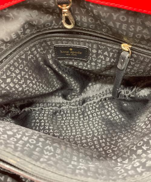 Kate Spade（ケイトスペード）Kate Spade (ケイトスペード) 2WAYバッグ レッドの古着・服飾アイテム