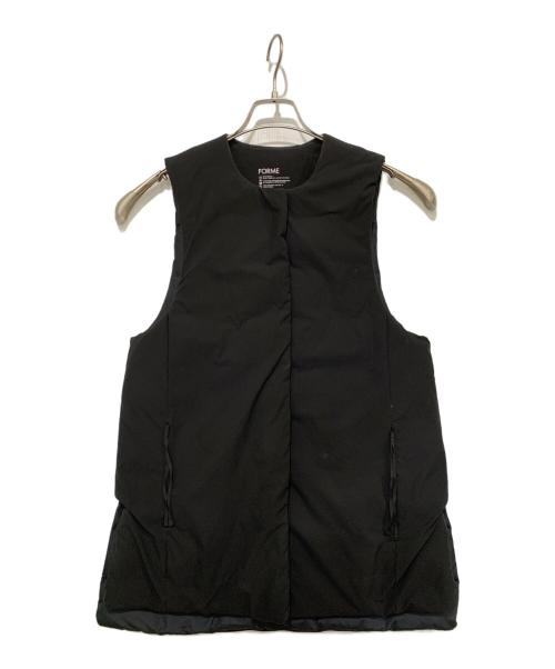 forme（フォルメ）FORME (フォルメ) インナーダウンベスト ブラック サイズ:FREEの古着・服飾アイテム