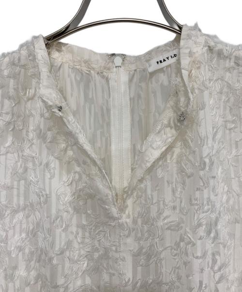 FRAY ID（フレイ アイディー）FRAY ID (フレイ アイディー) ノースリーブ・キャミソールワンピース ホワイト サイズ:Sの古着・服飾アイテム