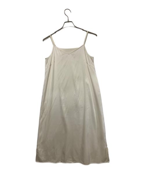 FRAY ID（フレイ アイディー）FRAY ID (フレイ アイディー) ノースリーブ・キャミソールワンピース ホワイト サイズ:Sの古着・服飾アイテム