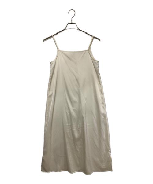 FRAY ID（フレイ アイディー）FRAY ID (フレイ アイディー) ノースリーブ・キャミソールワンピース ホワイト サイズ:Sの古着・服飾アイテム