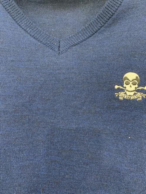 BOUNTY HUNTER（バウンティハンター）BOUNTY HUNTER (バウンティハンター) 薄手ニット ブルー サイズ:Lの古着・服飾アイテム