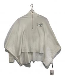 DOUBLE STANDARD CLOTHING（ダブルスタンダードクロージング）の古着「ビッグシルエットニットポンチョ」｜ホワイト