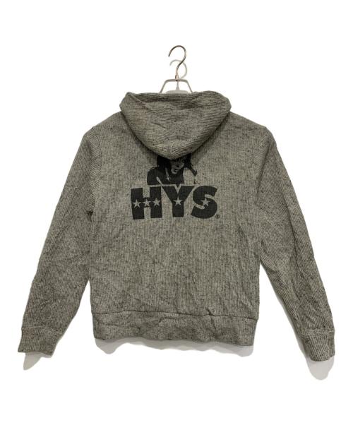 Hysteric Glamour（ヒステリックグラマー）Hysteric Glamour (ヒステリックグラマー) ジップパーカー ライトグレー サイズ:Sの古着・服飾アイテム