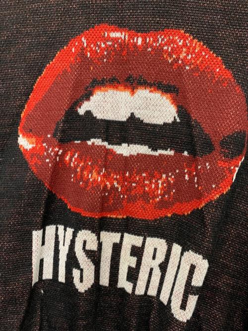 Hysteric Glamour（ヒステリックグラマー）Hysteric Glamour (ヒステリックグラマー) タートルネックニット ブラック×レッド サイズ:FREEの古着・服飾アイテム