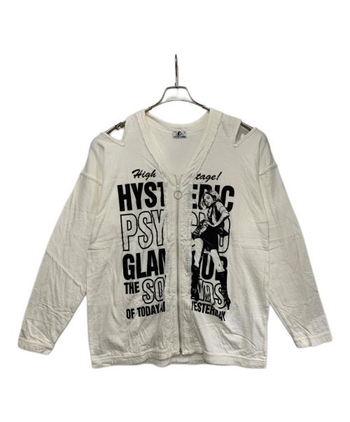 Hysteric Glamour（ヒステリックグラマー）Hysteric Glamour (ヒステリックグラマー) 薄手カーディガン ホワイト サイズ:freeの古着・服飾アイテム