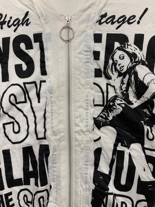 Hysteric Glamour（ヒステリックグラマー）Hysteric Glamour (ヒステリックグラマー) 薄手カーディガン ホワイト サイズ:freeの古着・服飾アイテム