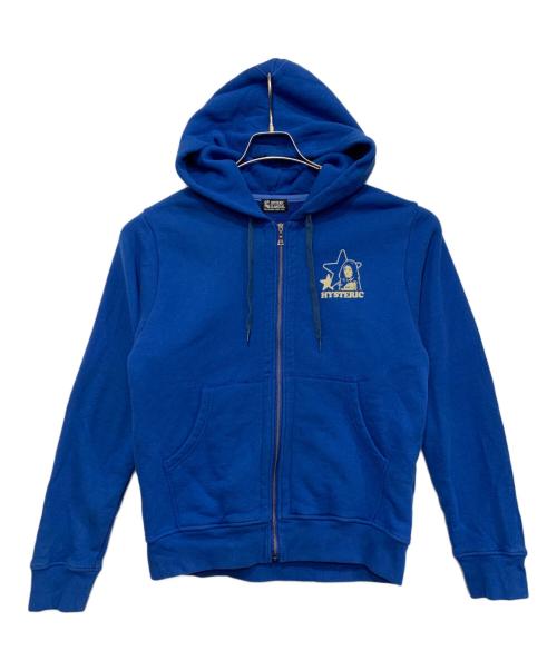 Hysteric Glamour（ヒステリックグラマー）Hysteric Glamour (ヒステリックグラマー) ジップパーカー ブルー サイズ:FREEの古着・服飾アイテム