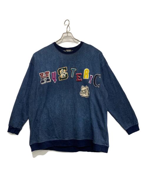 Hysteric Glamour（ヒステリックグラマー）Hysteric Glamour (ヒステリックグラマー) スウェット ブルー サイズ:FREEの古着・服飾アイテム
