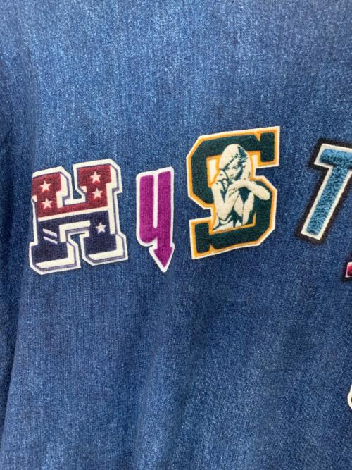 Hysteric Glamour（ヒステリックグラマー）Hysteric Glamour (ヒステリックグラマー) スウェット ブルー サイズ:FREEの古着・服飾アイテム