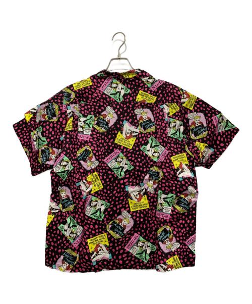 Hysteric Glamour（ヒステリックグラマー）Hysteric Glamour (ヒステリックグラマー) 半袖シャツ ピンク×ブラック サイズ:FREEの古着・服飾アイテム