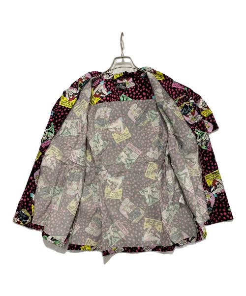 Hysteric Glamour（ヒステリックグラマー）Hysteric Glamour (ヒステリックグラマー) 半袖シャツ ピンク×ブラック サイズ:FREEの古着・服飾アイテム