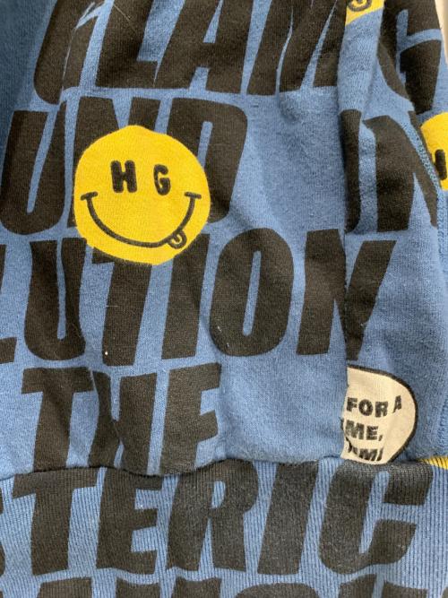 Hysteric Glamour（ヒステリックグラマー）Hysteric Glamour (ヒステリックグラマー) ジップパーカー ブルー サイズ:Sの古着・服飾アイテム