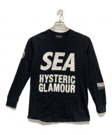 WIND AND SEA×Hysteric Glamour（ウィンダンシー×ヒステリックグラマー）の古着「長袖カットソー」｜ブラック