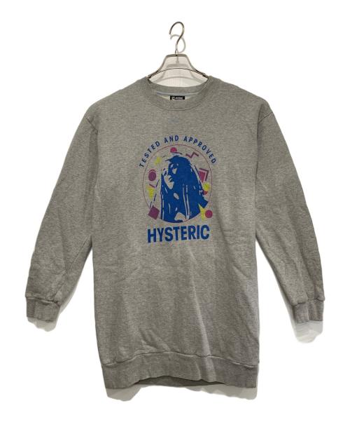 Hysteric Glamour（ヒステリックグラマー）Hysteric Glamour (ヒステリックグラマー) スウェットワンピース ライトグレー サイズ:FREEの古着・服飾アイテム