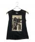 Hysteric Glamour（ヒステリックグラマー）の古着「ノースリーブカットソー」｜ホワイト×ブラック