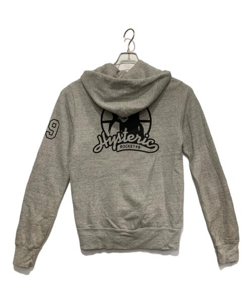 Hysteric Glamour（ヒステリックグラマー）Hysteric Glamour (ヒステリックグラマー) ジップパーカー ライトグレー サイズ:Sの古着・服飾アイテム