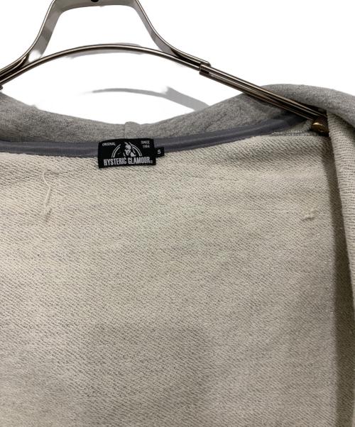 Hysteric Glamour（ヒステリックグラマー）Hysteric Glamour (ヒステリックグラマー) ジップパーカー ライトグレー サイズ:Sの古着・服飾アイテム
