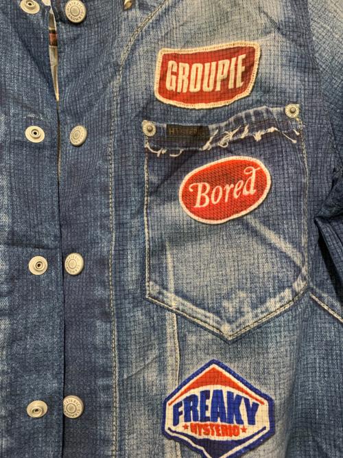 Hysteric Glamour（ヒステリックグラマー）Hysteric Glamour (ヒステリックグラマー) リブブルゾン インディゴ サイズ:Mの古着・服飾アイテム