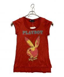 Hysteric Glamour（ヒステリックグラマー）の古着「ノースリーブカットソー」｜レッド