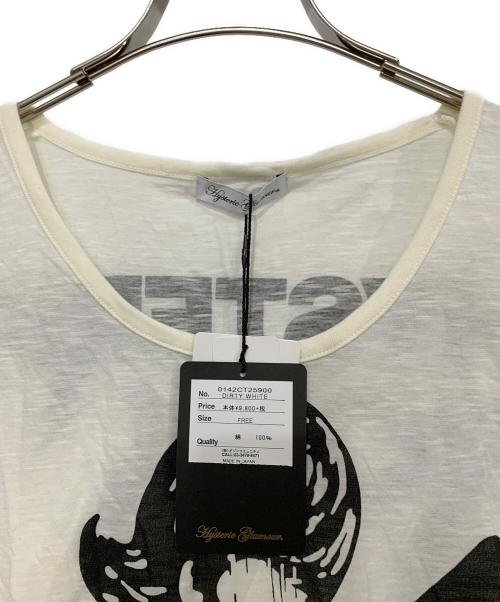 Hysteric Glamour（ヒステリックグラマー）Hysteric Glamour (ヒステリックグラマー) 半袖カットソー アイボリー サイズ:FREE 未使用品の古着・服飾アイテム