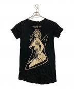 Hysteric Glamourヒステリックグラマー）の古着「半袖カットソー」｜ブラック