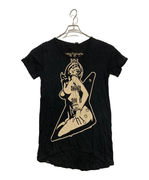 Hysteric Glamour（ヒステリックグラマー）Hysteric Glamour (ヒステリックグラマー) 半袖カットソー ブラック サイズ:FREE 未使用品の古着・服飾アイテム