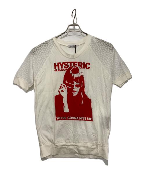 Hysteric Glamour（ヒステリックグラマー）Hysteric Glamour (ヒステリックグラマー) 半袖カットソー ホワイト サイズ:FREE 未使用品の古着・服飾アイテム